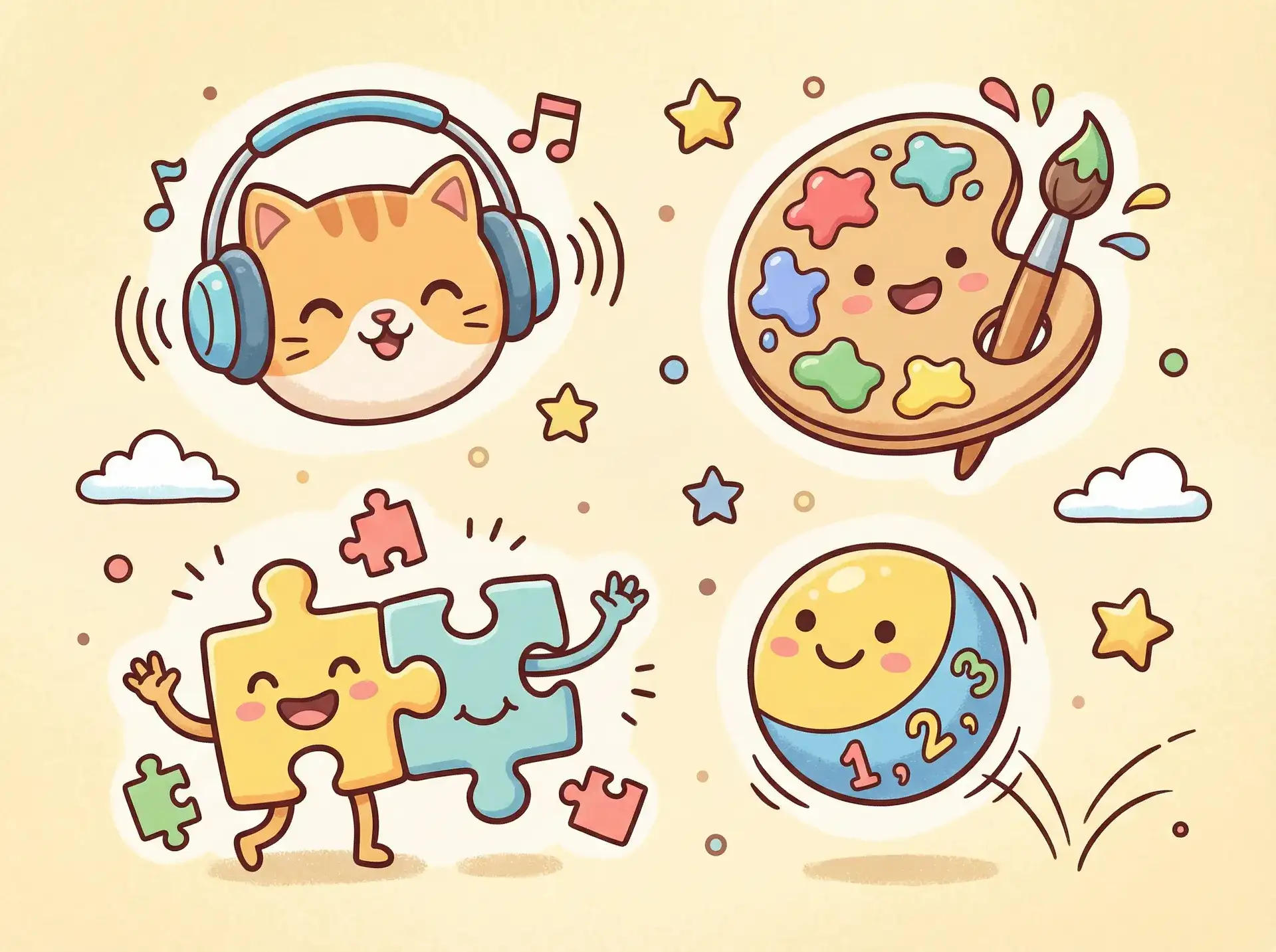 小朋友的手工作品 - 还叫社区 益智创作